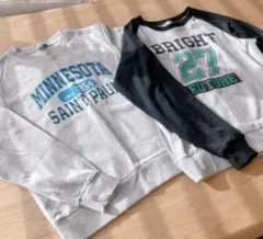 新品未使用❣️160 子供服　まとめ売り　キッズ トレーナー 長袖　シンプル　黒