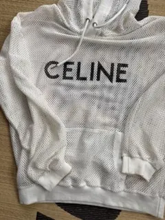 CELINE メッシュフードセーター ホワイトのサムネイル