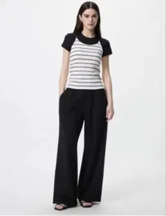 ユニクロ　スウェットワイドパンツ　丈長め　S