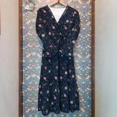 fifth 花柄ネイビーワンピース