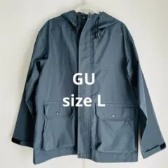 ◆GU◆ マウンテンパーカー 3レイヤーファブリック ダークグリーン L