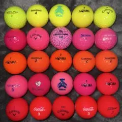 即日発送☆ゴルフボール25球☆格安 美品 ①