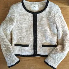 ◯ef-dé ノーカラージャケット サイズ7