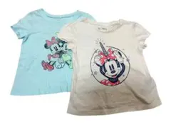 baby GAP ミッキーミニー Tシャツ 保育園着 ２枚セット 2years