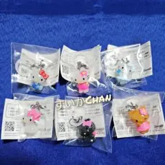 ハローキティ めじるしアクセサリー 全6種類 コンプ ガチャ ⑯