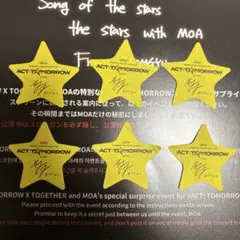 TXT ACT:TOMORROW メッセージ付き星 ヨンジュン 6枚