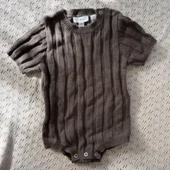 GROWN リブ編みロンパース 1（12-18month)