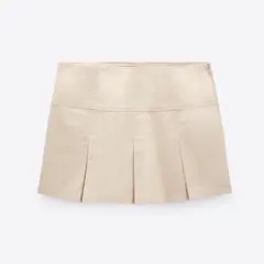 ZARA ボックスプリーツ入りスカンツ スコート　ミニスカート　スカンツ