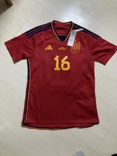 【新品タグ付】スペイン代表2022ホームユニフォーム16番ロドリ マッチデー付き 新品タグ付】スペイン代表2022ホームユニフォーム16番ロドリ