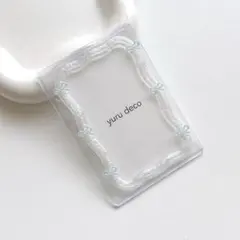 レジンデコ 硬質ケース トレカケース B8 推し活 うねうね 白 ブルー