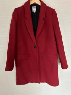 zara trafaluc ザラ チェスターコート 赤