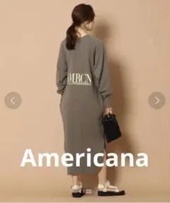 Americana(アメリカーナ) 【DRESSTERIOR別注】ロゴワンピース