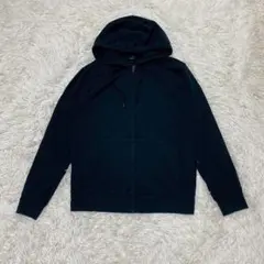 UNIQLO ユニクロ エアリズム UVカット フルジップ パーカ M ブラック