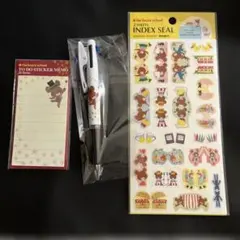 신품 미개봉 品くまのがっこうジャッキー ジェットストリーム３色ボールペン&付箋2個