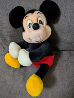 ミッキーマウス ぬいぐるみ 抱っこちゃん レトロ