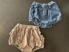 tete a tete かぼちゃパンツ　70-80㎝　2枚セット