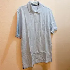 ポロシャツ コットンピケ レギュラーフィット メンズ 水色 XS