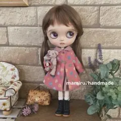 ネオブライスアウトフィット♡プレミアムウールドット柄ピンクのコート♪