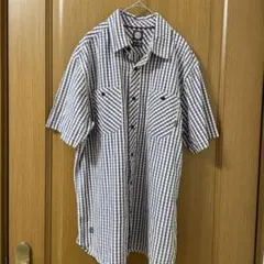 ELEMENT エレメント　チェック半袖シャツ　コットン100%