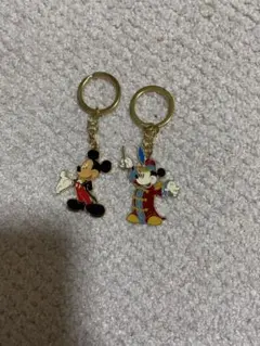 ミッキーマウス キーホルダー 2個セット