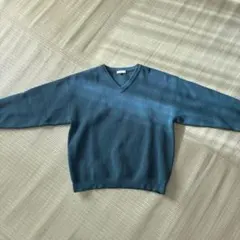 a.v.v Vネックセーター サイズS 青緑