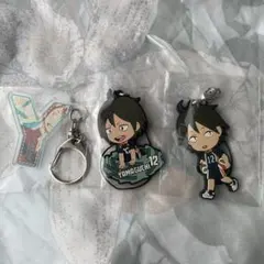 ハイキュー!! 山口忠 缶バッジ キーホルダー アクリルブロック セット