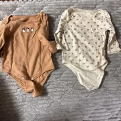 犬柄ロンパース2点セット