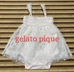 gelato pique ドット柄ロンパース