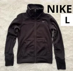 冬物最終値下げ❗️【NIKE】フルジップフリース　ハイネック　ブラック　L