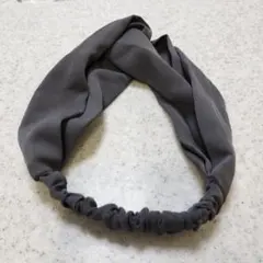 グレー ツイストヘアバンド