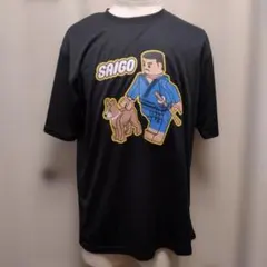 PLUVIOUS 西郷隆盛 SAIGO パロディ Tシャツ 【LL】LOGO風
