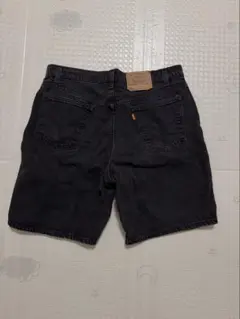 Levi's 550 90's USA製 後染めブラック デニムショーツ W28 Levi's 550 90's USA製 後染めブラック デニムショーツ W28 - メルカリ