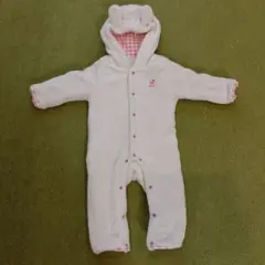 フード付きウサギ耳ベビーアウター 80cm