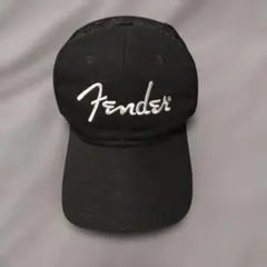 『Fender』美品 フェンダー刺繍 キャップ BK
