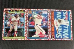 鯉パラレル 3枚 フィリーズ ハーパー シュワーバー ターナー Topps