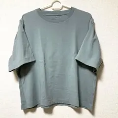 無印良品 涼感ワイドTシャツ ライトグリーン Mのサムネイル