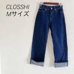 CLOSSHI インディゴブルーデニム M ウエスト後ろゴム しまむらのサムネイル