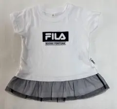 西松屋FILA キッズ Tシャツ チュール付き ホワイト 95cm