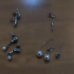 ピアス　4点　まとめ売り　【中古】