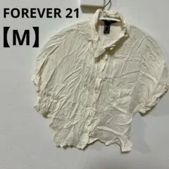 FOREVER 21 【M】フォーエバー21 アイボリー 半袖シャツ