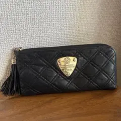かず様専用　アタオ　キルティング ブラック 長財布 タッセル付き