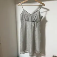 Peyton place グレー レース キャミワンピース