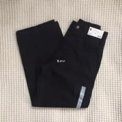 GU バレルレッグワークパンツ　ブラック