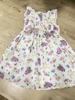 新品・未使用any FAM フルーツ柄 ワンピース 110