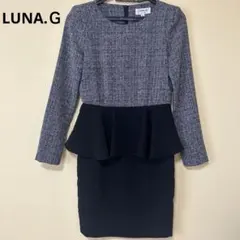 LUNA.Ｇ フォーマルワンピース　卒業式入学式 ペプラムワンピース