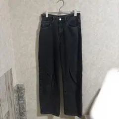 SHEIN ダークグレー デニム
