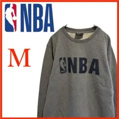 T4283★美品★NBA*エヌビーエー*トレーナー*長袖*グレー*メンズMのサムネイル