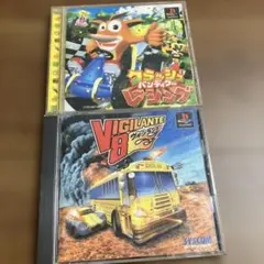 PS1 レースゲーム　ソフト2本セット　PS レア