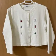 ファミリア　カーディガン　120 女の子　刺繍