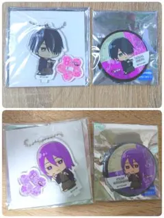 黒子のバスケ 紫原敦 氷室辰也 セガコラボカフェ アクキー 缶バッジ ４点セット